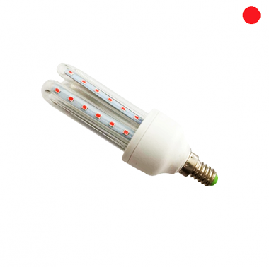 Led Λάμπα E14 AC85-265V 7w με ΚΟΚΚΙΝΟ Φωτισμό StarWin