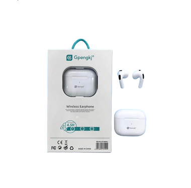 Ασύρματα Ακουστικά Bluetooth V5.1 Gpengkj Pro Bass Λευκά