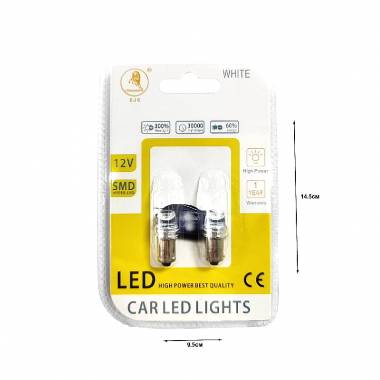 EJC Λάμπες Αυτοκινήτου BA9S-3 SMD 12v 2τμχ ψυχρό φως - LED light