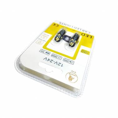EJC Λάμπες Αυτοκινήτου T10-2016-18SMD 12v 2τμχ ψυχρό φως - LED light