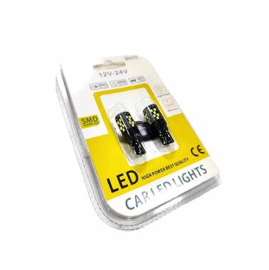 EJC Λάμπες Αυτοκινήτου T10-2016-33Led 12V-24 2τμχ ψυχρό φως – LED light