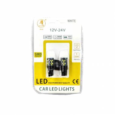EJC Λάμπες Αυτοκινήτου T10-2016-33Led 12V-24 2τμχ ψυχρό φως – LED light