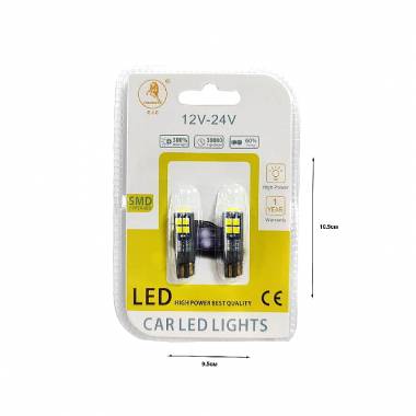 EJC Λάμπες Αυτοκινήτου T10-10 SMD 12v 2τμχ ψυχρό φως - LED light