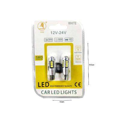 EJC Λάμπες Αυτοκινήτου T10-4014-30 Led 12V-24 2τμχ ψυχρό φως – LED light