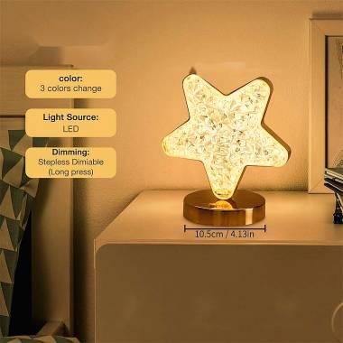 Επιτραπέζιο Φωτιστικό Αστέρι με USB 700K-6500K - USB Highlight three gear lamp Model:8207