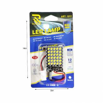 Rchang LED λάμπα αυτοκινήτου 12V 6500K T10 30SMD-3030 3.7W Λευκό Φως ART:1011 - Led Lamp