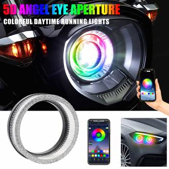 LED φωτιζόμενη στεφάνη αυτοκινήτου Angel Eyes 3"  με εναλλαγή χρωμάτων– LED Car angel eyes