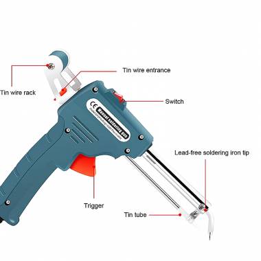 Πιστόλι κολλητήρι συγκόλλησης GT10 60W – Solder Gun External Heat