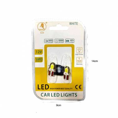 EJC Λάμπες Αυτοκινήτου T10-COB LED 12-24V 2τμχ ψυχρό φως - LED light