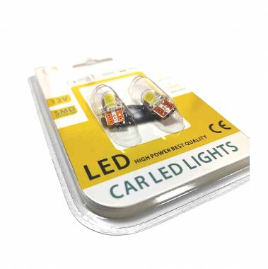 EJC Λάμπες Αυτοκινήτου T10-COB LED 12-24V 2τμχ ψυχρό φως - LED light