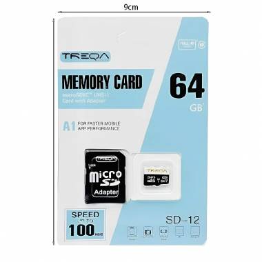 Treqa κάρτα μνήμης 64gb SD-12 - Treqa memory card 64gb SD-12