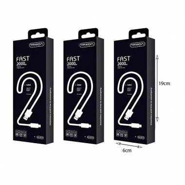 Treqa Καλώδιο USB σε lightning IOS 2m CA-8072 – USB to lightning cable