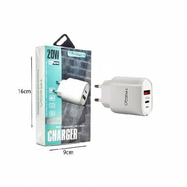 Treqa Γρήγορος φορτιστής 4Α 20W CH-634 - Fast Charger Security