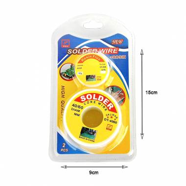 Σύρμα Ηλεκτροσυγκόλλησης 40/60 diam mm DT-4060 & 10g CF-008 - Solder Wire + Rosin Flux