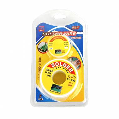 Σύρμα Ηλεκτροσυγκόλλησης 40/60 diam mm DT-4060 & 10g CF-008 - Solder Wire + Rosin Flux