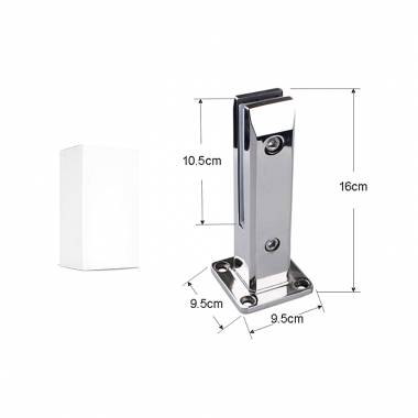 Βάση στήριξης γυάλινης πόρτας 16cm - Glass door support base