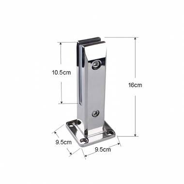 Βάση στήριξης γυάλινης πόρτας 16cm - Glass door support base