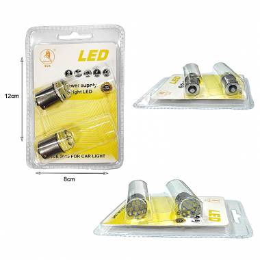 EJC Λάμπες Αυτοκινήτου L18N 1156 9LED 12V 2τμχ – Car LED light