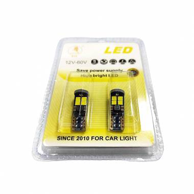 EJC Λάμπες Αυτοκινήτου Q3030-T10 12SMD 12-60V 2τμχ Canbus ψυχρό φως - LED light