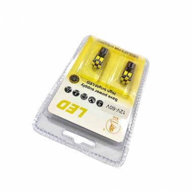 EJC Λάμπες Αυτοκινήτου Q3030-T10 12SMD 12-60V 2τμχ Canbus ψυχρό φως - LED light