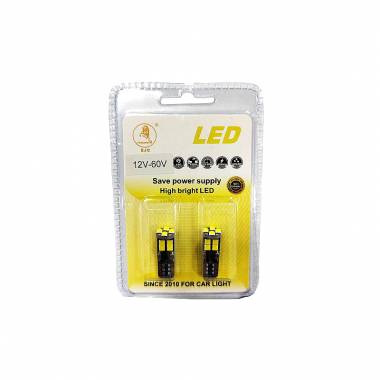 EJC Λάμπες Αυτοκινήτου Q3030-T10 12SMD 12-60V 2τμχ Canbus ψυχρό φως - LED light