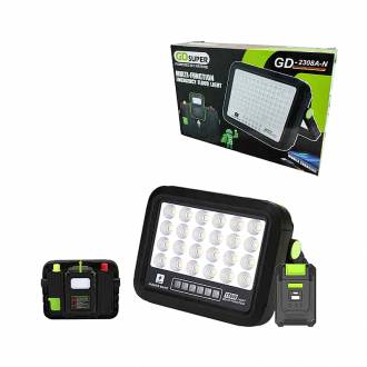 GDSuper Ηλιακό Πακέτο Φωτισμού Προβολέας / Power Bank 300W GD-2308B-N