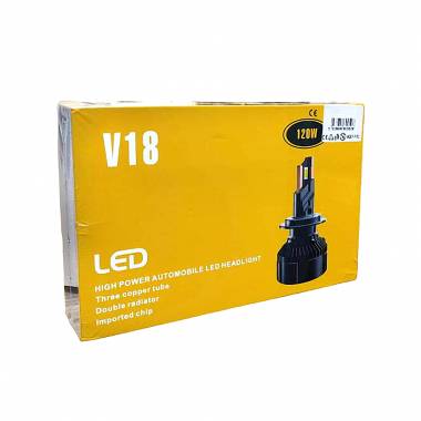 LED Λάμπα αυτοκινήτου H1 120W V18 - LED headlight