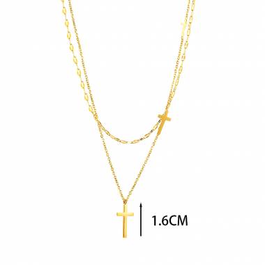 Γυναικείο Ατσάλινο Κολιέ Με Σταυρούς – Women’s Steel Necklace