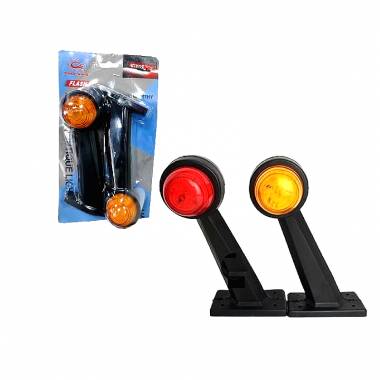 Ζευγάρι Φώτα Όγκου LED Πορτοκαλί-Κόκκινο - LED Volume Lights Orange - Red
