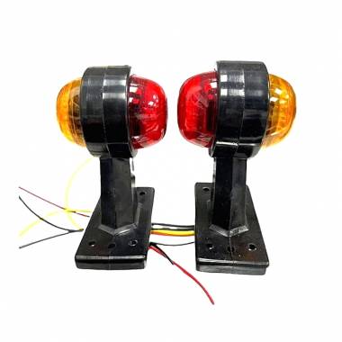 Ζευγάρι Φώτα Όγκου LED Πορτοκαλί-Κόκκινο - LED Volume Lights Orange - Red