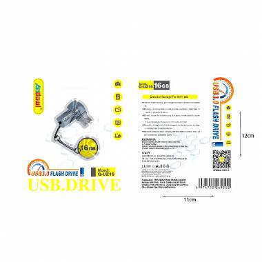 Andowl Στικάκι USB 3.0 Flash Drive 16GB Q-UZ16 - Flash Drive