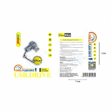Andowl Στικάκι USB 3.0 Flash Drive 64GB Q-UZ64 - Flash Drive