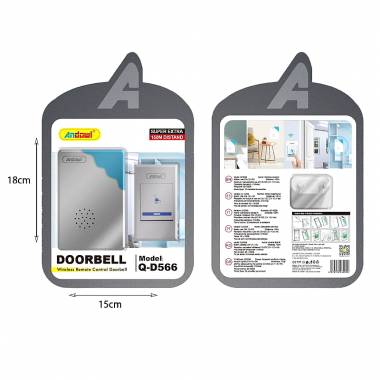 Andowl Q-D566 Aσύρματο κουδούνι πόρτας – Wireless remote control doorbell