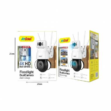 Andowl IP Κάμερα Παρακολούθησης Wi-Fi 4K Αδιάβροχη με Αμφίδρομη Επικοινωνία Q-SX920 - Foodlight Dual Camera