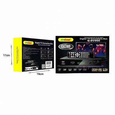 Andowl Q-DV900 Ψηφιακός Δέκτης Αποκωδικοποιητής Mpeg-4 4K UHD Σύνδεσεις SCART / HDMI - Digital TV Converters Box