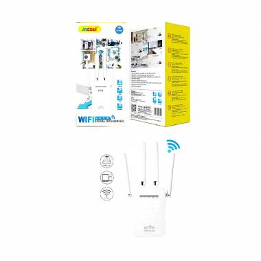 Andowl WiFi Extender Single Band (2.4GHz) 300Mbps Q-T84