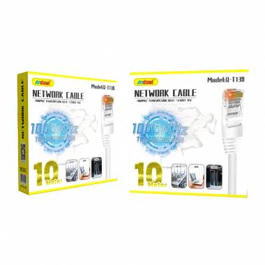 Andowl Καλώδιο δικτύου ethernet 10m 1000MHz Q-T139 - Net Work Cable Transmission Rate
