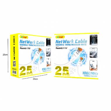 Andowl Καλώδιο δικτύου ethernet 25m 1000MHz U/UTP Cat.5e Q-T152 - Net Work Cable