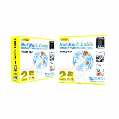 Andowl Καλώδιο δικτύου ethernet 25m 1000MHz U/UTP Cat.5e Q-T152 - Net Work Cable