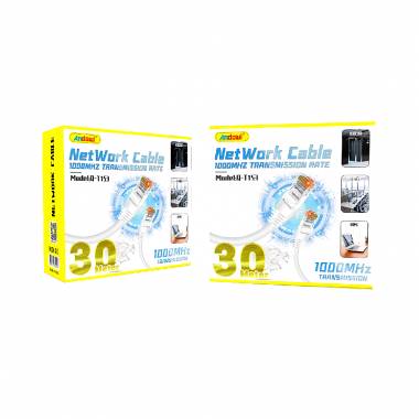 Andowl Καλώδιο δικτύου ethernet 30m 1000MHz U/UTP Cat.5e Q-T153 - Net Work Cable