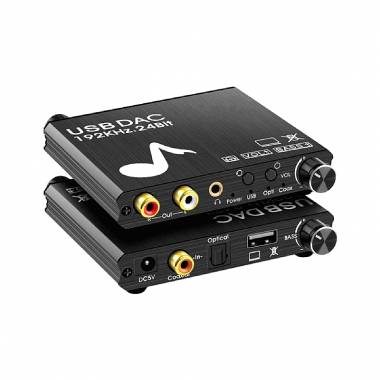 Andowl  Μετατροπέας Coaxial / Toslink / USB-A female σε RCA female Q-DA5 - Digital Analog Audio Converter