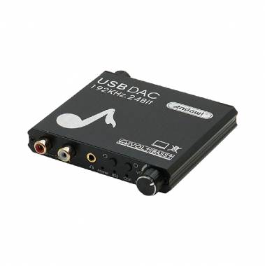Andowl  Μετατροπέας Coaxial / Toslink / USB-A female σε RCA female Q-DA5 - Digital Analog Audio Converter