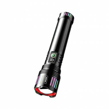 Andowl Επαναφορτιζόμενος Φακός Led 2000mAh με 5 λειτουργίες με δυνατότητα ζουμ L660 - Aluminum Alloy Strong Light Flashlight