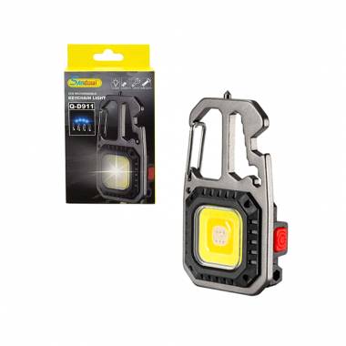 Andowl Πολυεργαλείο Μπρελόκ Φακός Q-D911 - Cob rechargeable keychain light