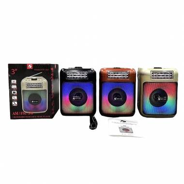 Επαναφορτιζόμενο FM ράδιο 3" KTF-1421 - ΑΜ/FM/SW 3 band radio with USB/TF music player