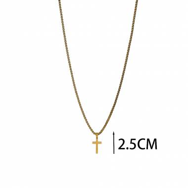 Ανδρικό Ατσάλινο Κολιέ Σταυρός – Men’s Steel Necklace