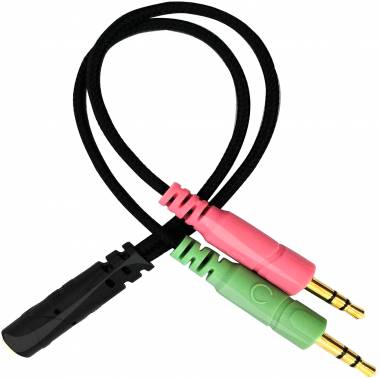 RUN&TENG Stereo splitter ήχου - Headphone splitter headset to microphone