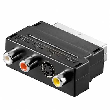 RUN&TENG Μετατροπέας Scart male σε RCA / S-Video female - 21pins scart cable