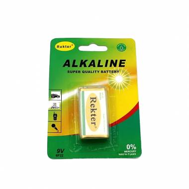 REKTER αλκαλική μπαταρία 9V – Alkaline super quality battery 6F22