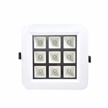 LED φωτιστικό οροφής 9W 220V - LED PANEL LIGHT SQUARE WHITE